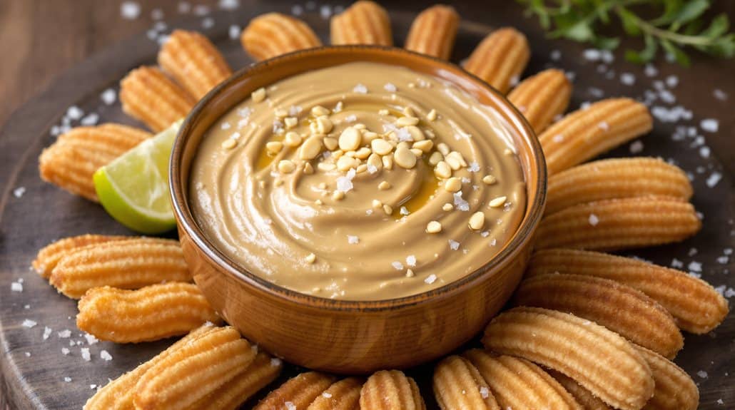 Churro-Dip mit Erdnussbutter