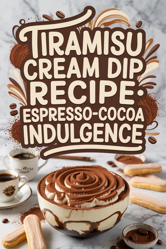 Tiramisu-Creme-Dip Rezept: Espresso-Kakao-Genuss