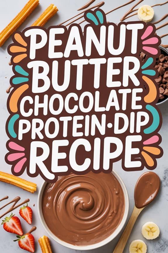 Erdnussbutter-Schokoladen-Protein-Dip Rezept peanut butter chocolate dip 34q5s