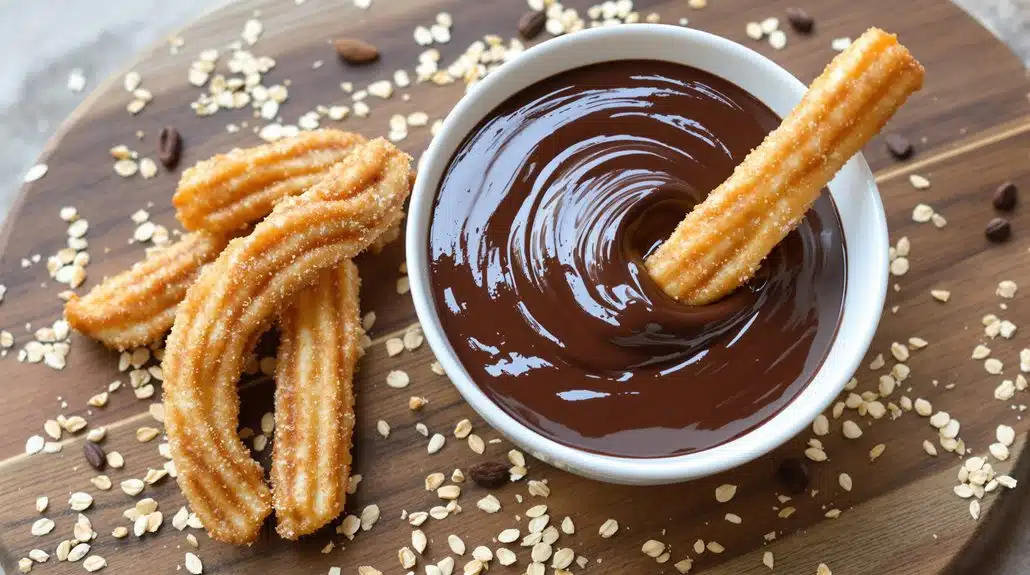 glatte Schokoladensauce zum Dippen