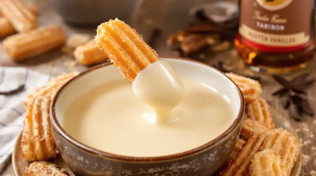 glatte cremige Churro-Dip