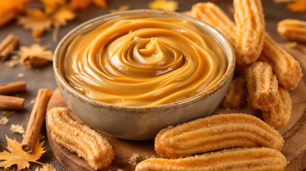 glatte cremige Churro-Dip