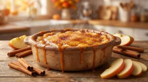 warmer Karamell-Apfel-Dip